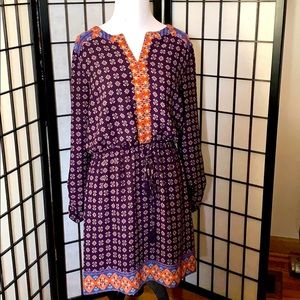 Purple Patterned Dress